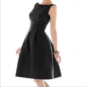 Alfred Sung Black Bridesmaid Dress